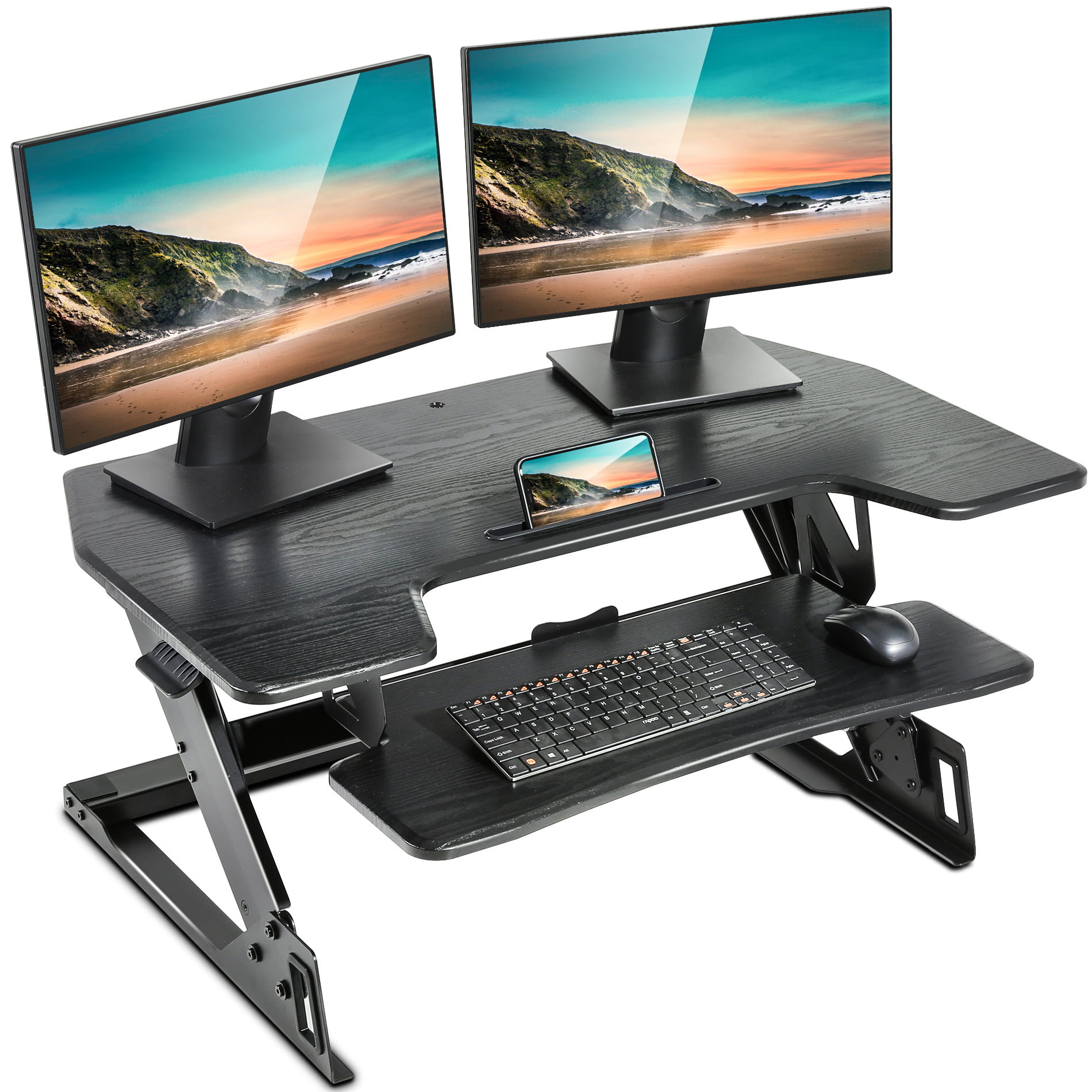 ergonomic Best Standing Desk Converter For Laptop And Monitor for Streamer