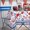 Red White Blue Floral, variant on 4th of July Tablecloth Waterproof Fabric Oblong Memorial Day Red White and Blue Table Cloth, Patriotic Decoration Perfect for Kitchen Dinner,Restaurant,Outdoor Table Cover 60"x 84" Oblong/Rectangle