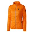 thumbnail image 2 of Women's Cutter & Buck Orange Detroit Tigers Rainier PrimaLoft Eco Full-Zip Puffer Jacket, 2 of 3