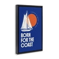 thumbnail image 2 of Stupell Industries Traditional Born For The Coast Black Floating Frame Canvas Art, 21 x 31, by Creative Studio, 2 of 8
