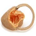 thumbnail image 4 of XINQIHANG Portefeuille Triangle pour Femmes avec Strass, Pochette de Soirée, Or, Grand, 4 of 5
