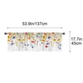 thumbnail image 3 of Kitchen Short Curtain Pair, 2D Printed Polyester Half Window Curtains, Waterproof Light Filtering Washable Cafe Home Decor, 137 x 45 cm, 3 of 5
