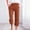 Coffee, variant on Women's Pants Dgankt 2025 Women's Solid Color Cotton Linen Casual Pants Loose Casual Straight Leg Seven Pants