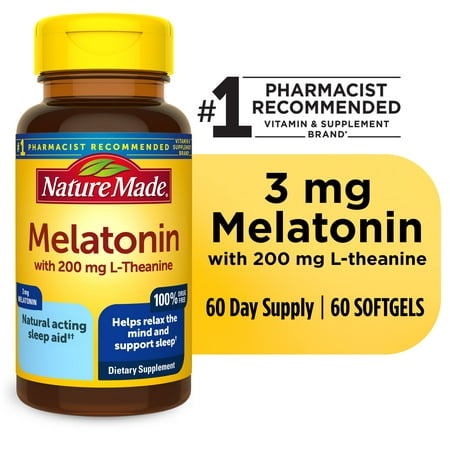 UPC 031604027940 product image for Nature Made Melatonin 3mg with L-Theanine 200 mg Softgels  60 Count | upcitemdb.com