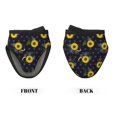 thumbnail image 7 of Sunflowers Purple Dots Oven Mitts Heat Resistant, Soft Lining Silicone Mini Oven Mitts with HangingLoop, Kitchen Oven Gloves Heat Resistant 500℉ for Cooking Baking Microwave, 7 of 7