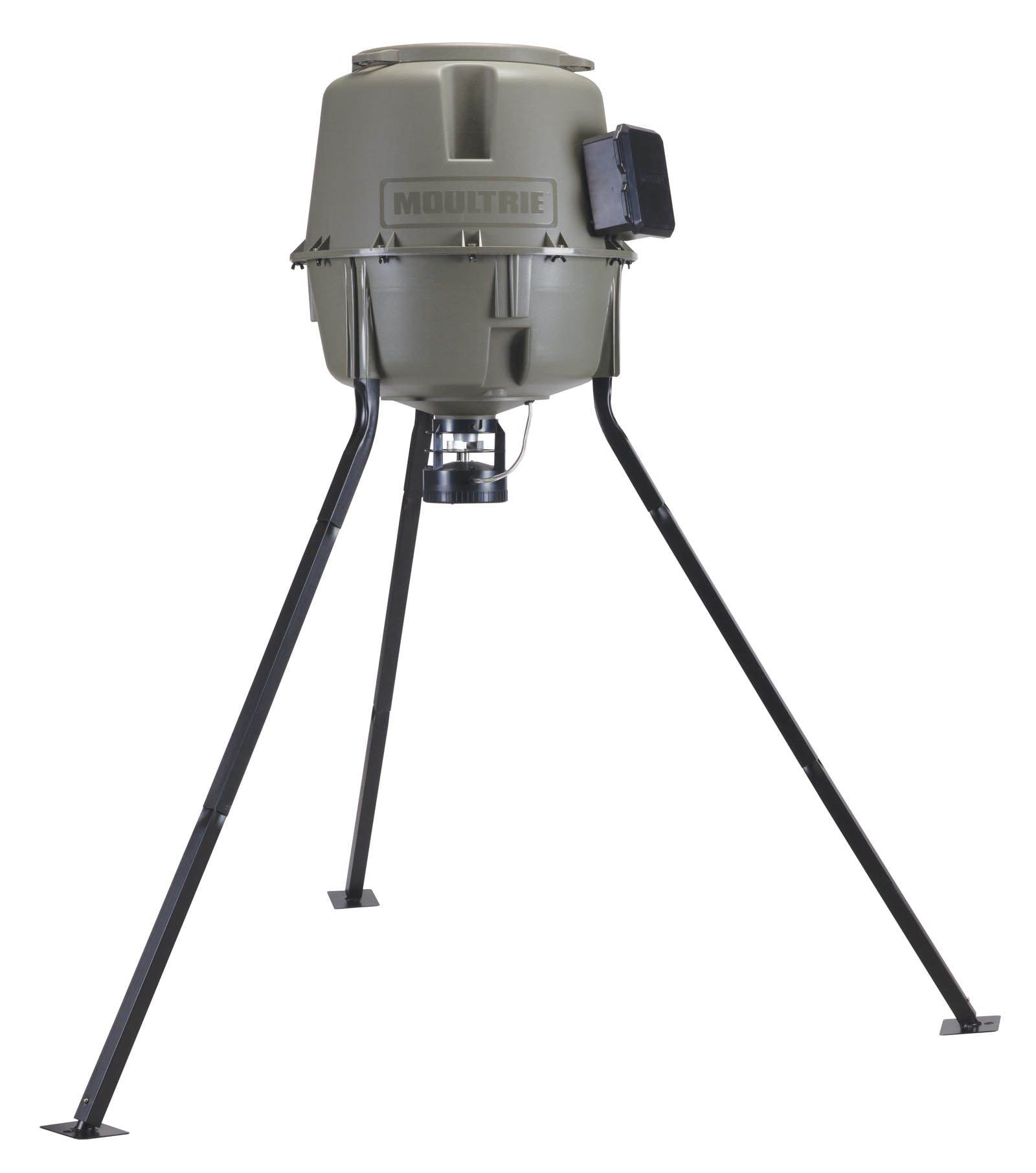 MOULTRIE 30 Gallon Easy EZ Fill Quick Lock Tripod Game Deer Feeder w