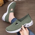 thumbnail image 4 of IEMIEMIEM Orthopedic Shoes for Women Arch Support Non Slip, Slip on Tennis Shoes Breathable Mesh Stretch Hiking Shoes Soft 2026 New Foam Shoes Green 7 Wide, 4 of 7