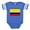 Royal Blue, variant on CafePress - Colombiaf - Cute Infant Baby Football Bodysuit