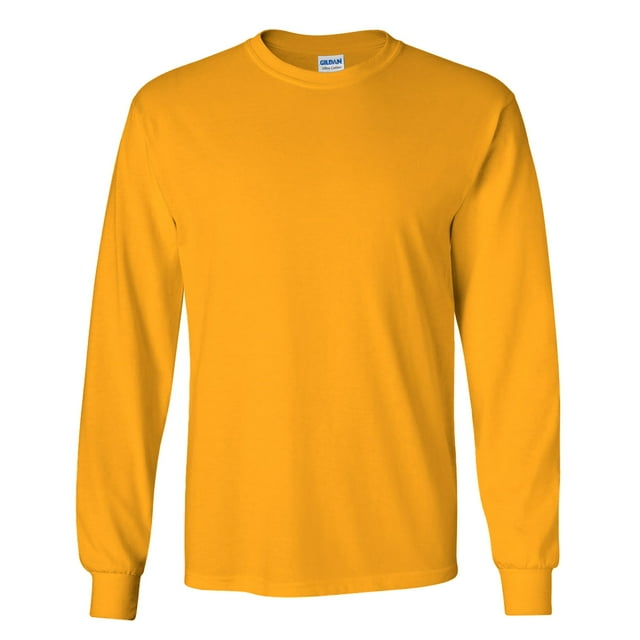 Gildan T-Shirt à Manches Longues en Coton Ultra Uni à Col Ras du Cou pour Hommes