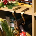 thumbnail image 4 of Soportes para medias navideñas, colgadores de medias de Metal para repisa, estante para chimenea, guirnalda, empuñaduras para decoración del hogar, 4 Uds., 4 of 5