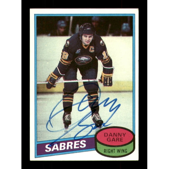 Danny Gare Autographed 1980-81 Topps Card #260 Buffalo Sabres SKU #251255