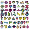 thumbnail image 5 of Juego de pegatinas de vinilo, pegatinas decorativas para ordenador portátil, maleta, niños, monopatín, coche, motocicleta, bomba de teléfono (100 pegatinas de neón), 5 of 5