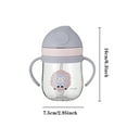 Kids Children Travel Cartoon Portable Drinking Bottle Straw Drinkware