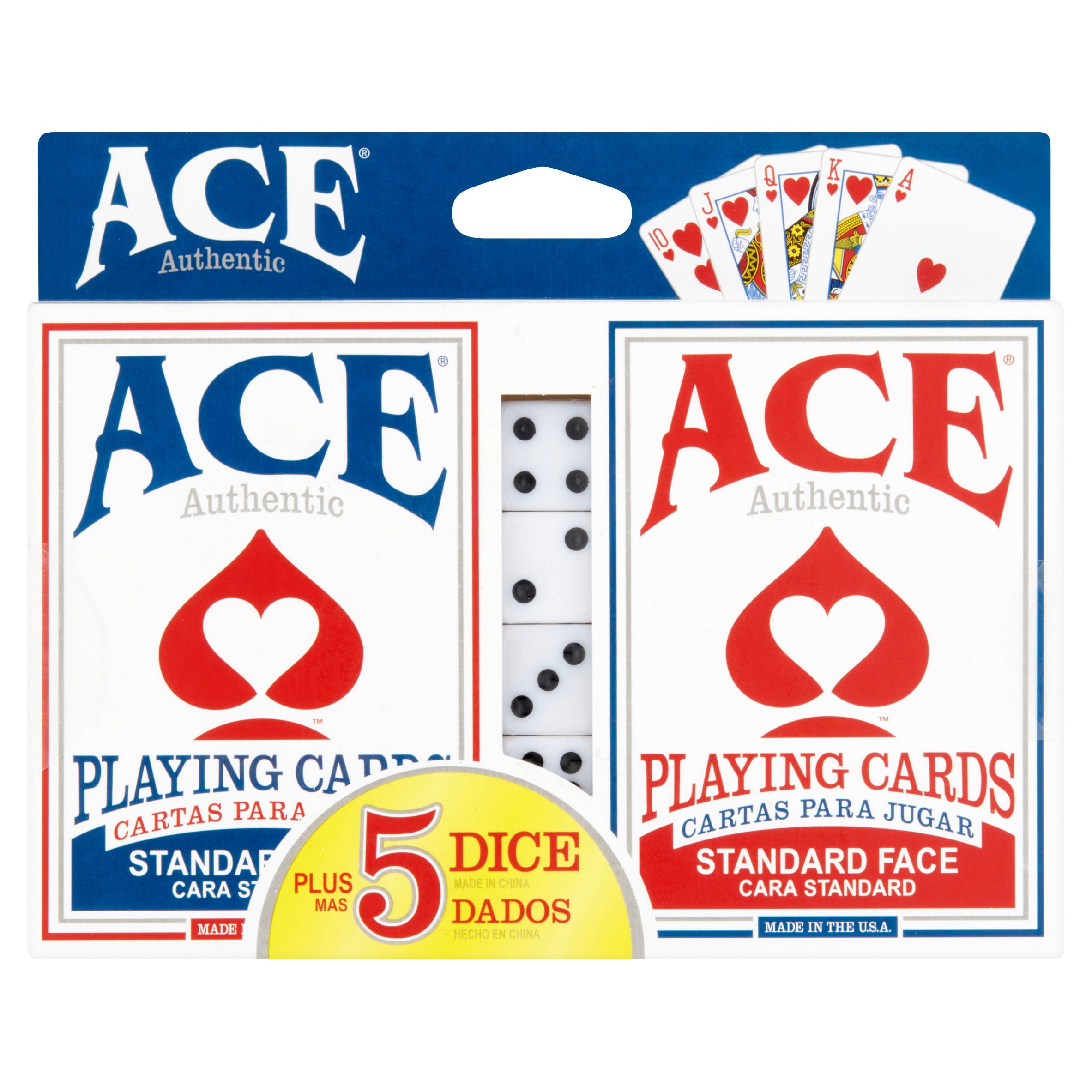 ACE Authentic 10 Pack Standard Spot Dice Cartamundi Die New & Sealed.13 