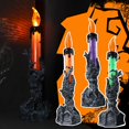 thumbnail image 1 of Velas parpadeantes decorativas de Halloween Luz de vela LED púrpura para fiesta en casa Bar Casa embrujada (1pcs-purple), 1 of 2