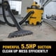 thumbnail image 4 of Aspiradora de taller DEWALT DXV212P para productos húmedos y secos de 12 galones con soplador de hojas de 5.5 HP, 4 of 8