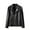 Black, variant on Maoxin Mens Jacket Men's New Thin Leather Coat Youth Motorcycle Jacket Plus Size Leather Jackets for Men Black 2XL