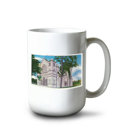 

15 fl oz Ceramic Mug Buffalo New York Spireless View of St. Joseph s Cathedral Dishwasher & Microwave Safe