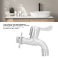 thumbnail image 3 of Anti Explosion Water Faucet, Standard Male Thread 304 Stainless Steel Freeze Proofing G1/2 Inch Water Valve Easy Connection  for Home and Industrial Use, 3 of 8