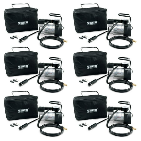 Viair 70P Portable 12V 100 PSI Air Compressor Kit Passenger Car Tires (6 Pack)