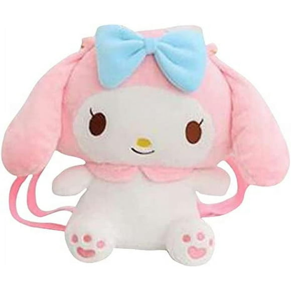 Sac à Dos en Peluche Rose et Blanc, Mignon Personnage de Bande Dessinée en Peluche Sac d'École pour les Enfants et les Filles (Rose) Meilleurs Cadeaux pour les Enfants Enfants Meilleur Cadeau pour les Enfants Enfants Adultes