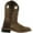 Brown Distress/Brown Crackle, variant on SMOKY MOUNTAIN BOOTS Kids Jesse Western Boots, Color: Brown Distress/Brown Crackle, Size: 13, Width: R