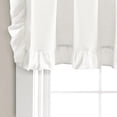 thumbnail image 4 of Lush Decor Linen Ruffle Valance Single White 18X58, 4 of 5
