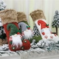 thumbnail image 3 of Hevirgo Christmas Gnome Stocking Gifts Candy Storage Bag Xmas Tree Hanging Ornament, 3 of 8
