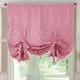 thumbnail image 1 of Nvzi Blackout Tie Up Shade Window Curtains Star Pattern Darkening Thermal Insulated Window Curtain Adjustable Balloon Curtain for Small Window Rod Pocket (46x63,Pink), 1 of 4