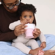 Babys Brew BPA Free 2-n-1 Snack and Sip Cup, Pink, 13.5 oz