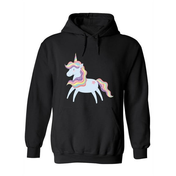 Blue Pastel Unicorn Hoodie Women -Image by Shutterstock, Female Medium