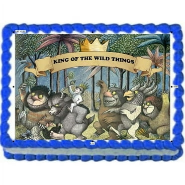 Wild Things Ones Birthday Edible Image Cake Topper For Quarter Sheet Cake By TNCT