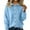 109#Sky Blue, variant on Womens Button Up Cardigan Sweaters Chunky Knit Long Sleeve Lapel Collared Tops Fall Winter Fashion Clothes Beige M
