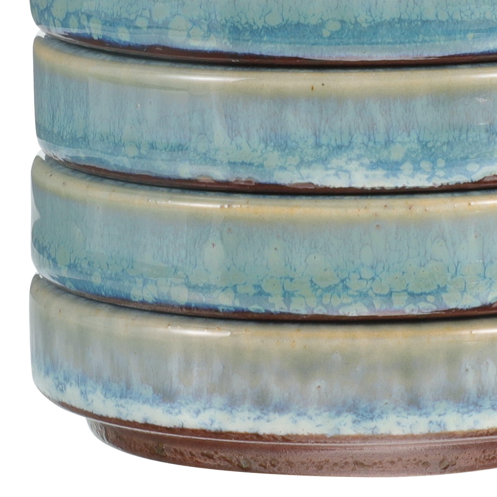 Operitacx Ceramic Set - Porcelain Mixing Trays for Watercolor, Gouache, Acrylic Paints, Round Color Display Plates