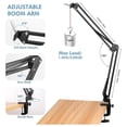 thumbnail image 3 of Microphone Arm, Microphone Stand Desktop Stand, Adjustable Suspension Boom Arm for Podcast Game Rec, 3 of 5