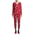 thumbnail image 3 of Snoopy Women's and Women's Plus 3-Piece Giftable Pajama Set with Socks, 3 of 6