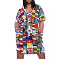 thumbnail image 2 of 60 banderas de los países del mundo regalo internacional vestido suelto con bolsillo para mujer vestidos de verano para mujer 2025, 2 of 7
