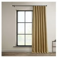 thumbnail image 2 of TiaGOC Faux Linen Room Darkening Curtains - 84 Inches Long Luxury Linen Curtains for Bedroom & Living Room (1 Panel), 50W X 84L, Butterscotch, 2 of 9