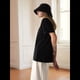 thumbnail image 4 of Camisetas de Corta Extragrandes para Mujer, Cuello Redondo, Holgadas, para Hacer Ejercicio, Informales, de Verano, de Algodón, Color Negro, Talla XL, 4 of 8