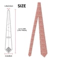 thumbnail image 2 of Fuzoiu Beige Flowers Print Men's Necktie,Business Necktie,Mens Ties for Business Wedding Graduation, 2 of 7