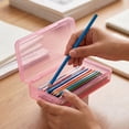 thumbnail image 5 of Plastic Pencil Case Box, 1 PCS Large Crayon Marker Pen Organizer | Plastic Bead Organizing Container with Snap-Tight Lids, Clear Craft Storage Boxes, 5 of 6