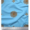 thumbnail image 1 of Soimoi Rayon Fabric Flower Artistic Print Sewing Fabric Yard 56 Inch Wide, 1 of 3