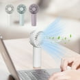 thumbnail image 1 of Sentmoon Portable Fan for Travel Room Fan Mini Handheld Fan Battery Powered Small Portable Adjustable Speed USB Rechargeable Fan Powerful Eyelash Fan Suitable for Kids Indoor Outdoor Travel, 1 of 7