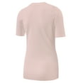 thumbnail image 3 of Womens Scoop Neck T Shirts Basic Ribbed Tees Fitted Tshirt Plain Short Sleeve Tops Casual, 3 of 5
