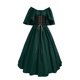 thumbnail image 1 of Gibobby Vestido sexy Disfraz medieval para mujer Vestido de camisa irlandesa con manga de trompeta con corsé Vestido tradicional Halloween M Disfraces de cosplay Vestido de corsé(Verde, XL), 1 of 3