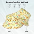 thumbnail image 5 of Daiia Cartoon Snake8 Pattern Bucket Hat - Trendy Cotton Sun Hat for Beach, Golf, Fishing - Fun Outdoor Vacation Boonie for Men and Women, 5 of 9