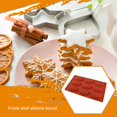 thumbnail image 3 of Matsuzay Molde de autoensamblaje para hornear pasteles de silicona con forma de concha de 9 cavidades, postre, Fondant, pudín, Mousse, Chocolate, Herramientas y accesorios para hornear Rojo oscuro Matsuzay HA081582-01, 3 of 6