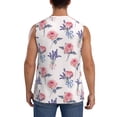 thumbnail image 4 of Pofeuu Lavender Flowers Print Men's Muscle T-Shirt, Sleeveless, Muscle Tank, Classic Muscle Tee Top For Men Casual Sleeveless Muscle T-Shirt Trendy Clothes-Large, 4 of 7