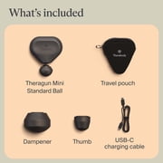 TheraGun Mini 3rd Generation Massage Gun | Travel Size Therapy Gun with 3 Attachments | Black
