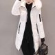 thumbnail image 4 of Chaqueta larga con cuello de piel para mujer, abrigos básicos gruesos, Parkas acolchadas de algodón, ropa de invierno, novedad de 2024, 4 of 5